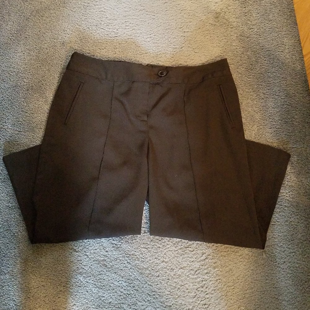 Dressy black cropped / capri slacks